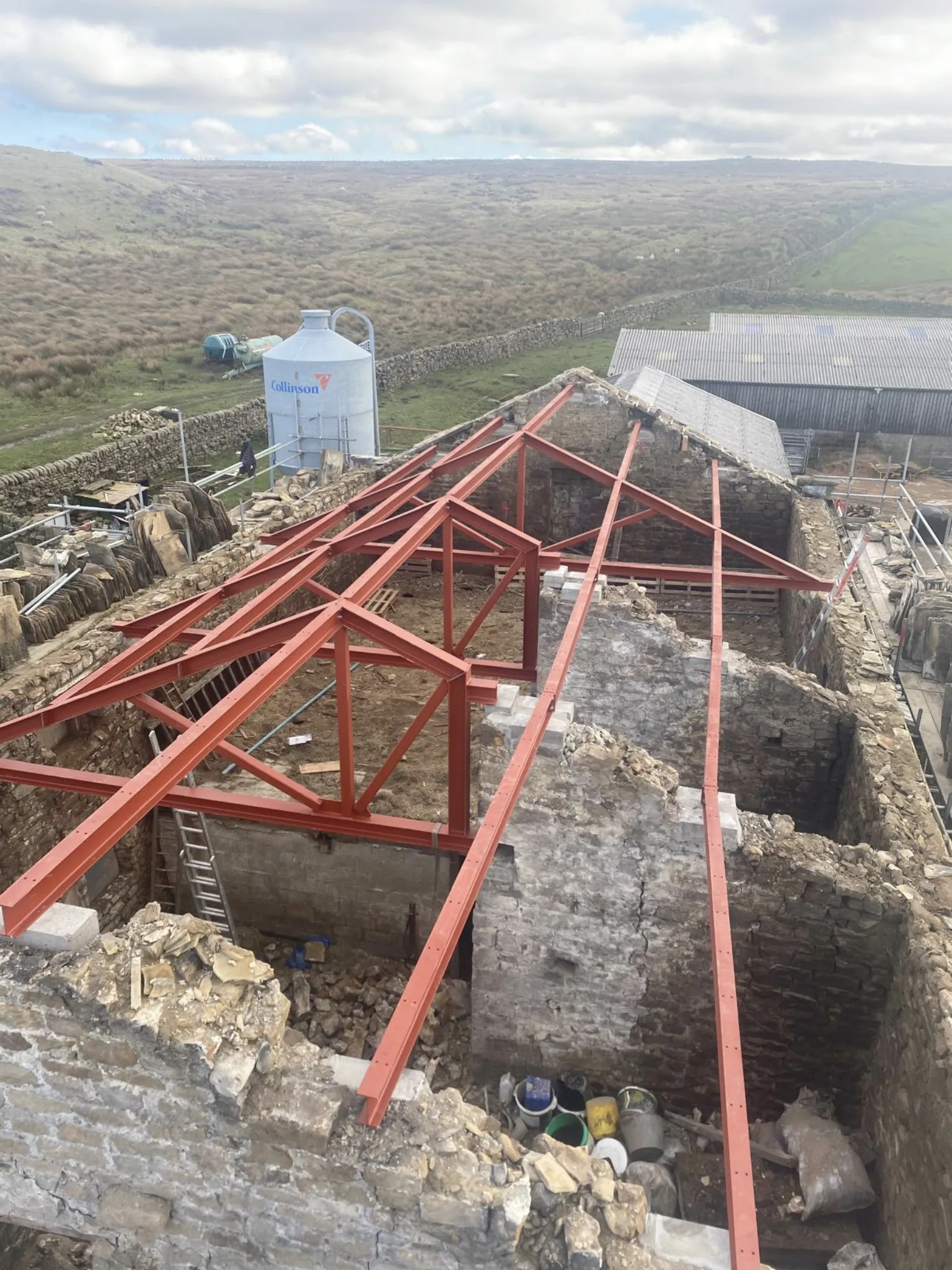 barn roof structural steel conversion